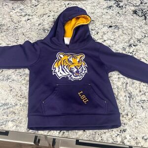 Kids Purple Hoodie with Tiger Logo